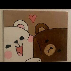 milk and mocha painting